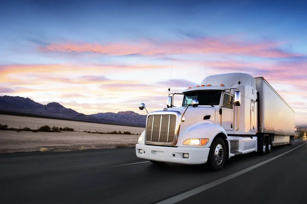 photo of 18 wheeler truck