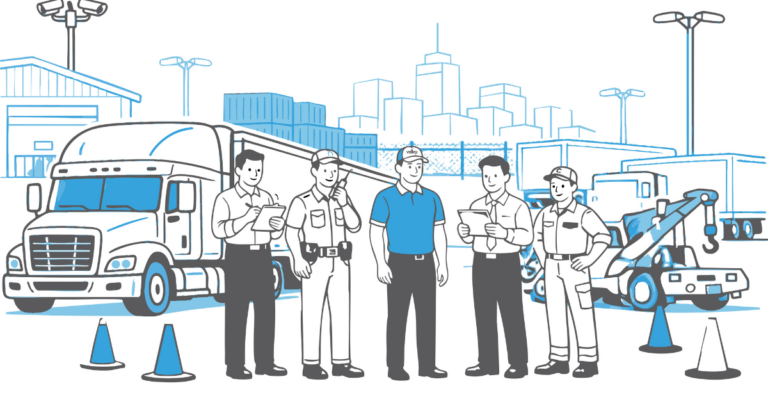 Commercial truck involved in a theft and insurance investigation after criminal use