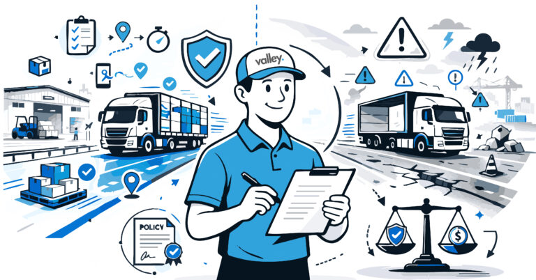 Semi-truck driving empty on highway illustrating empty miles insurance exposure